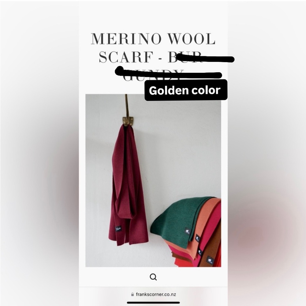 New Zealand - Merino wool scarf from New Zealand